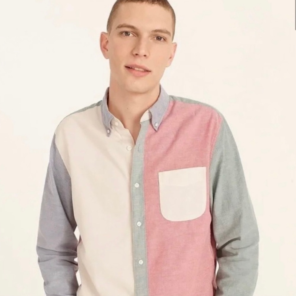 NWT J.Crew Broken-In Organic Cotton Oxford Shirt. Men’s Large Regular Fit